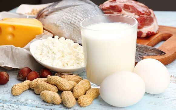 nourriture pour un régime protéiné